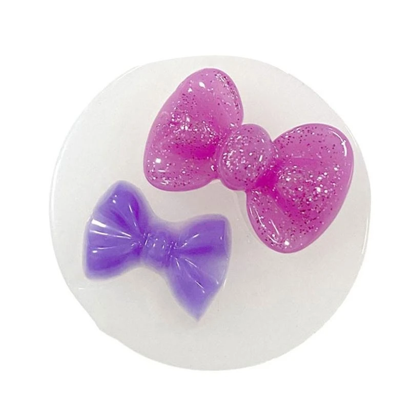 0XLD Mini Love Heart Bow Silicone Mold Handmade Soap Making Mould