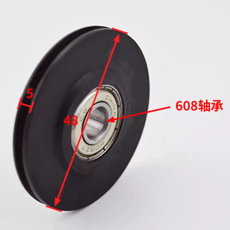 10pcs/lot 48x5x608z Closure Steel Wire Rope Wheel Elevator Lift Parts Accessories