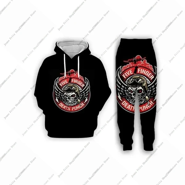 Five Finger Death Punch 3D Print Men Hoodies/Tracksuit Fashion Autumn Winter Kids Clothing Suit Casual Long Sleeve Jogging Suits