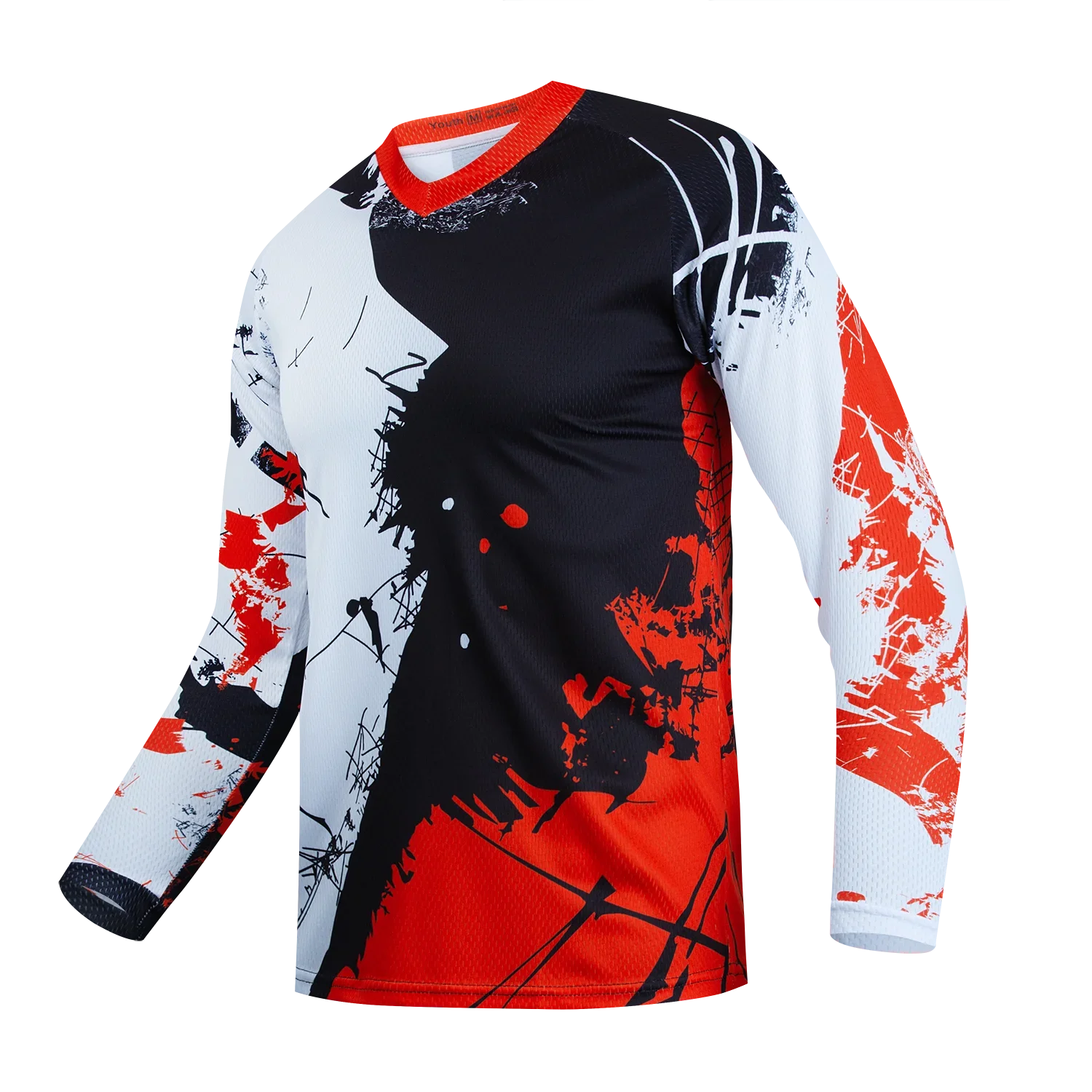 Men's Motocross Jersey, Dirt Bike & BMX Off‑Road MTB Shirt, Enduro DH MX Racing Apparel, Long‑Sleeve Cycling Sports Top view 3