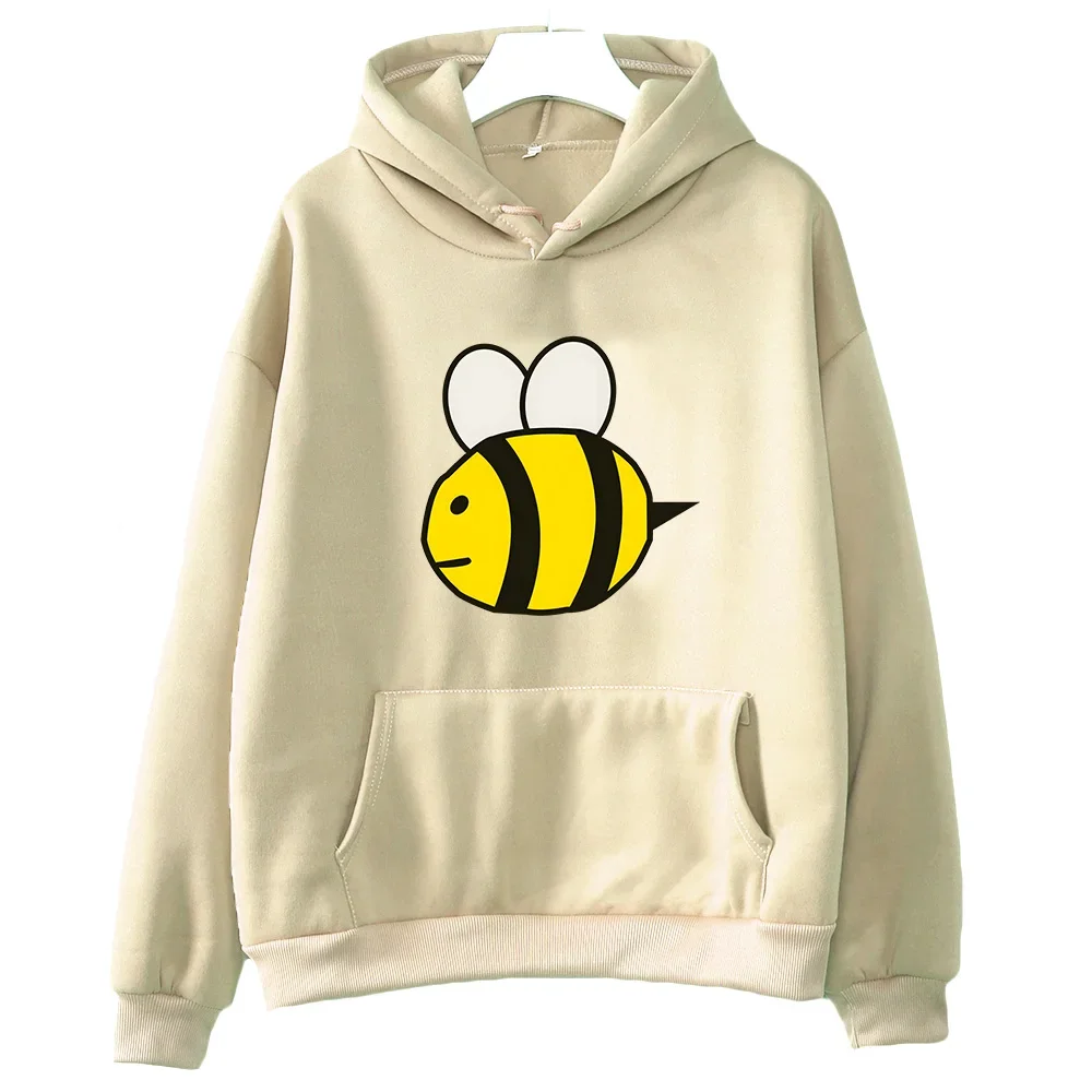 

Pycat Cute Cartoon Bee Print Hoodie Female/male Prevalent Sweatshirt Kawaii Anime Clothes Comfortable Fleece Sudaderas Tops