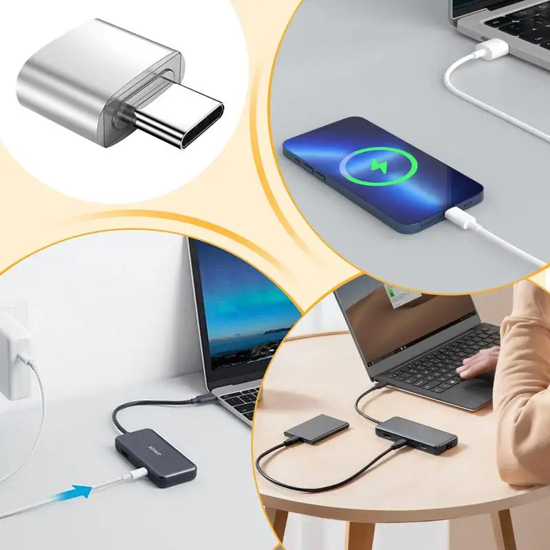 Для Otg Тип C к USB-адаптеру Портативный конвертер типа C в USB «мама» Дорожные аксессуары Хорошее рассеивание тепла Маленькие гаджеты для