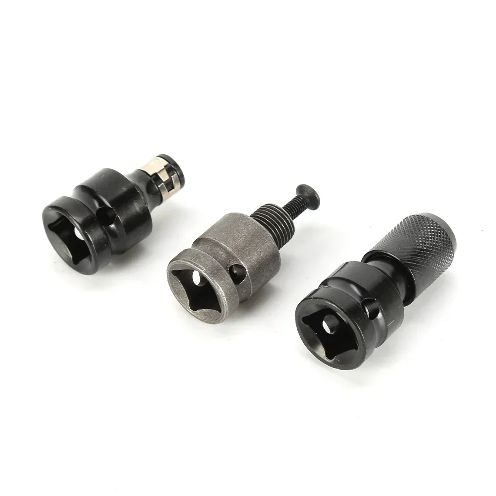 

Steel Hex Socket Adapter 1/2 Inch Black/Silver Converter Tool Hex Drill Chuck Socket Adapter Brand New High Quality