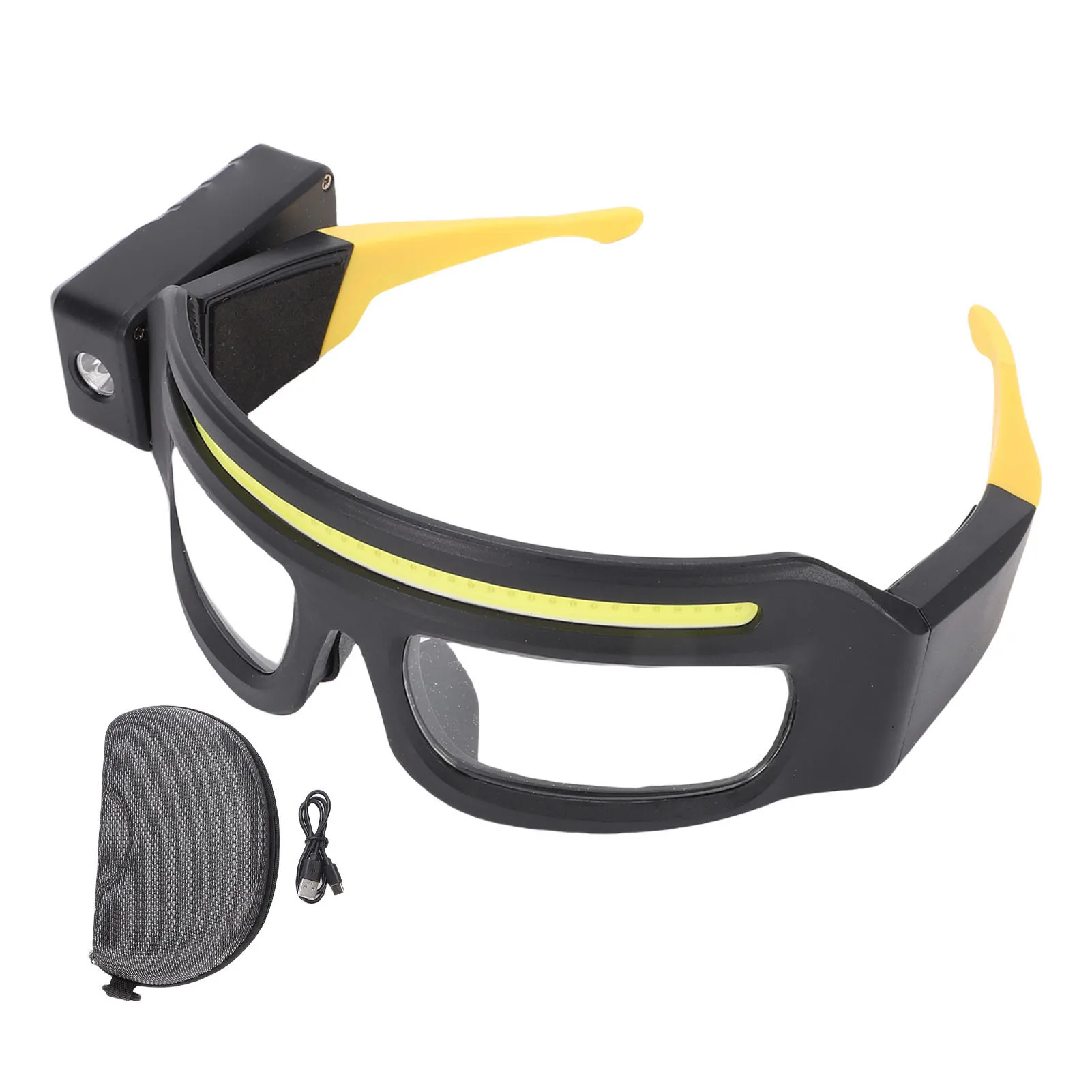 

Перезаряжаемые светодиодные налобные фонари-очки COB 1000 лм, водонепроницаемые, для работы, езды, ночной рыбалки