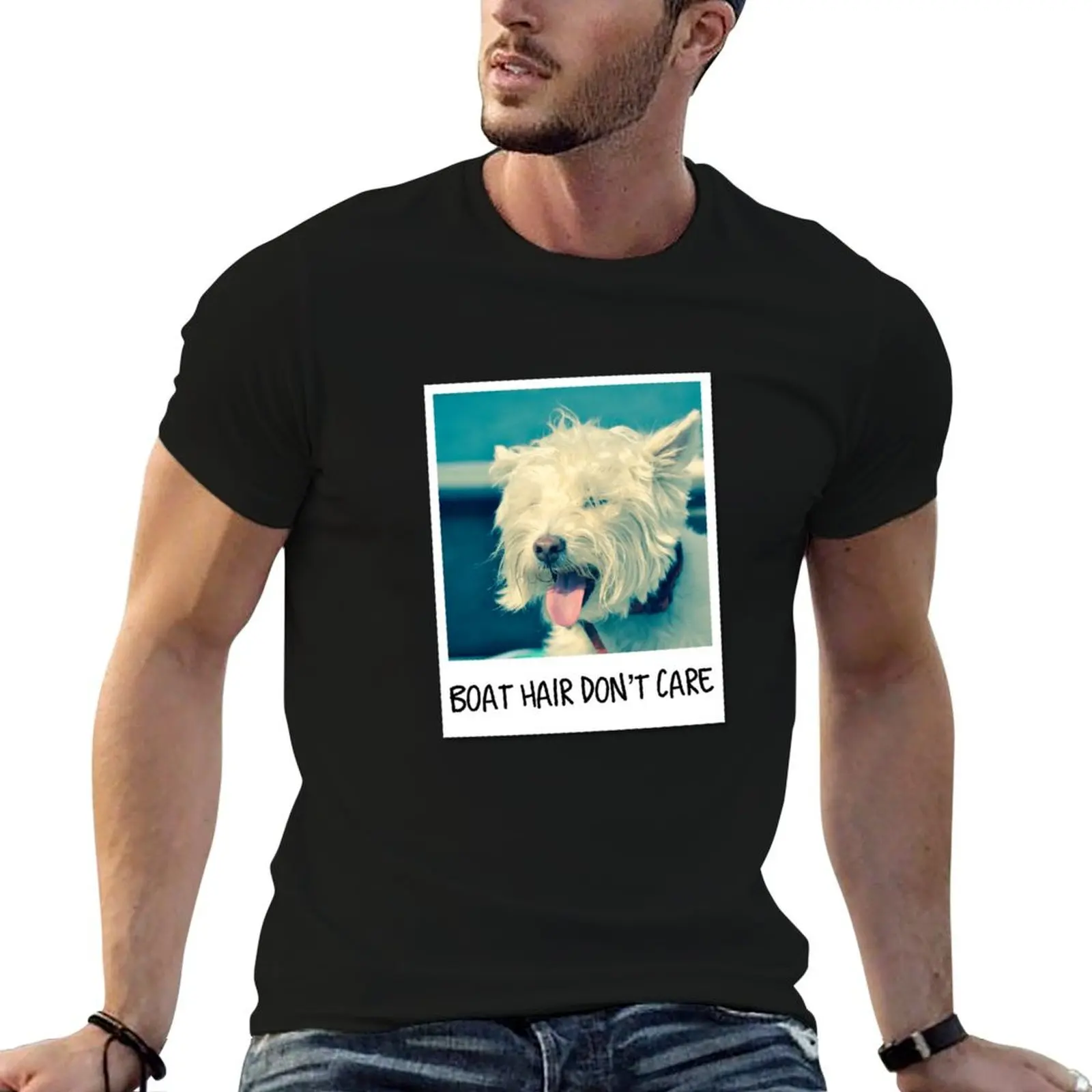 Boat Hair Don't Care T-Shirt High Quality Durable T-Shirt
