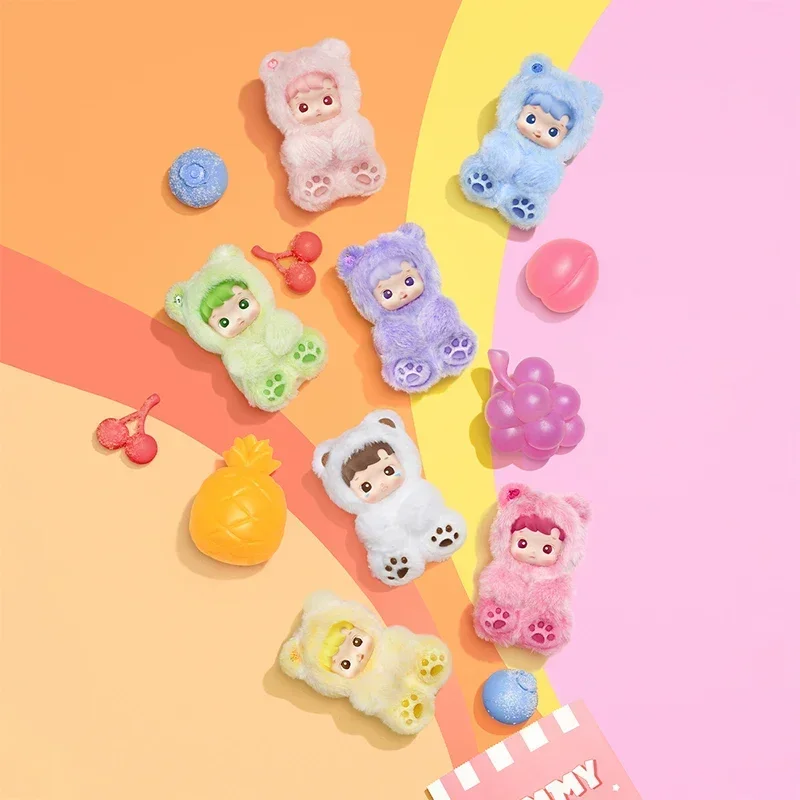 POP MART HACIPUPU Gummy Bear Series слепая коробка, сумка для догадок, украшение для рабочего стола, милая модель, подарок, игрушки для девочек, аниме