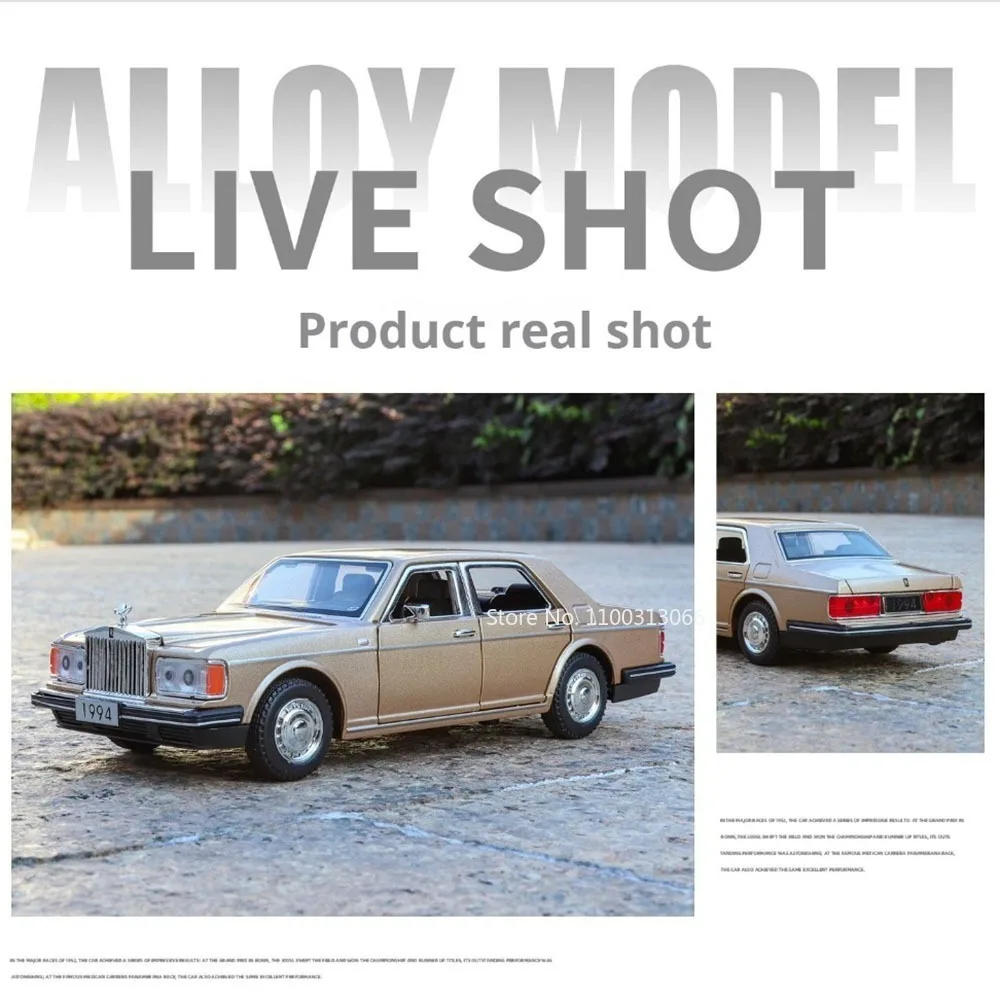 1:32 رولز رويس سيلفر سبير ‌   كامارو SS ألعاب نماذج أبواب السيارات مفتوحة مصغرة خمر سيارة ضوء الموسيقى مركبة ألعاب تفاعلية