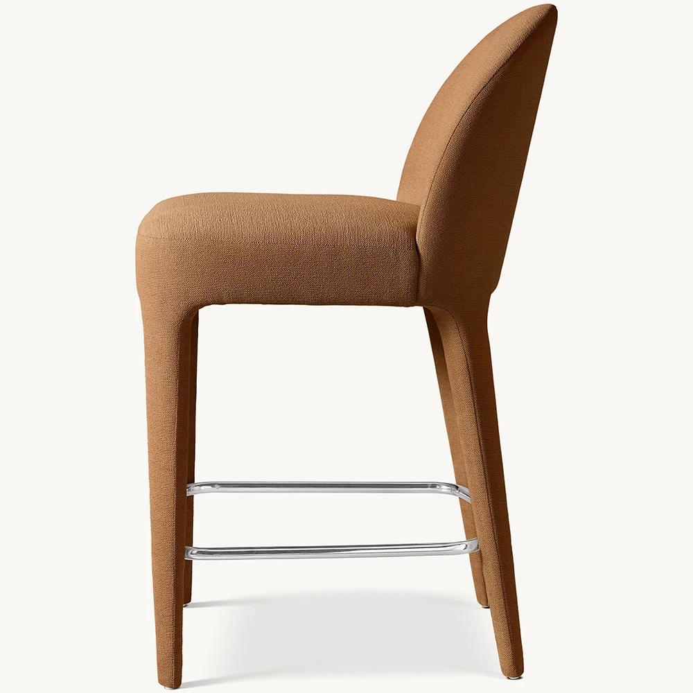 Luxury Modern Wooden High Chair Counter Bar Stools for Hotels Apartments Restaurants