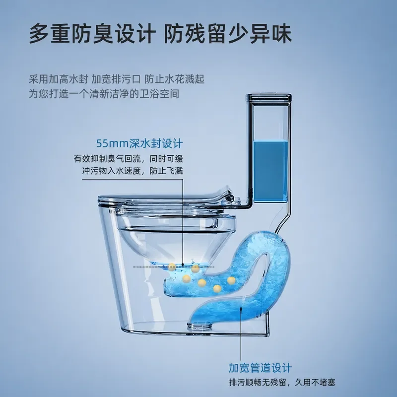 Water Saving Super Vortex One Piece Toilet for Hotel Home Small Apartment Bathroom Sanitary Ware Wholesale