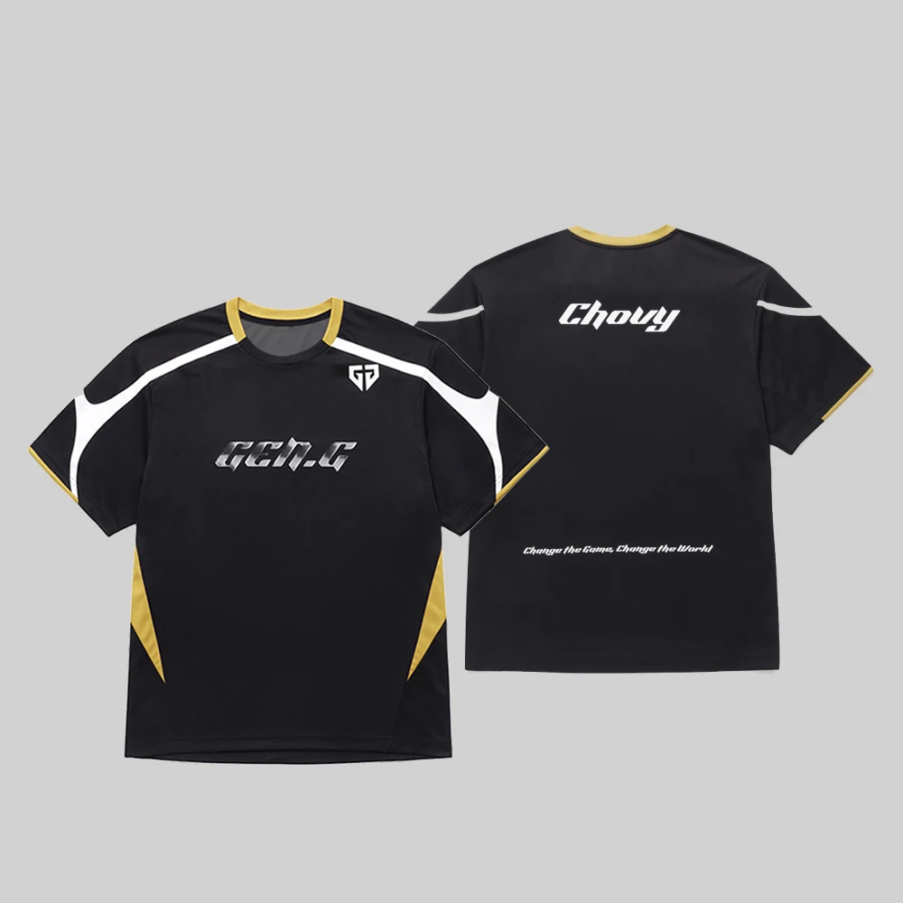 League Of Legends Esports Team Gen.G 2025 New Jerseys LOL Game Training Uniforms Nisex Tops Ruler Chovy Fans Customized T Shirts