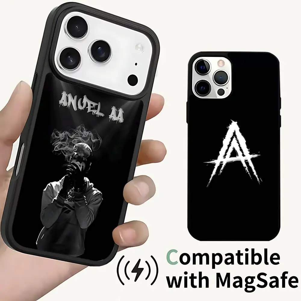 

A-Anuel AA BBY BOO Case For iPhone 17,16,15,14,13,12,11,Pro,Max,Plus,Mini,SE4,E Magnetic Magsafe Wireless Charging