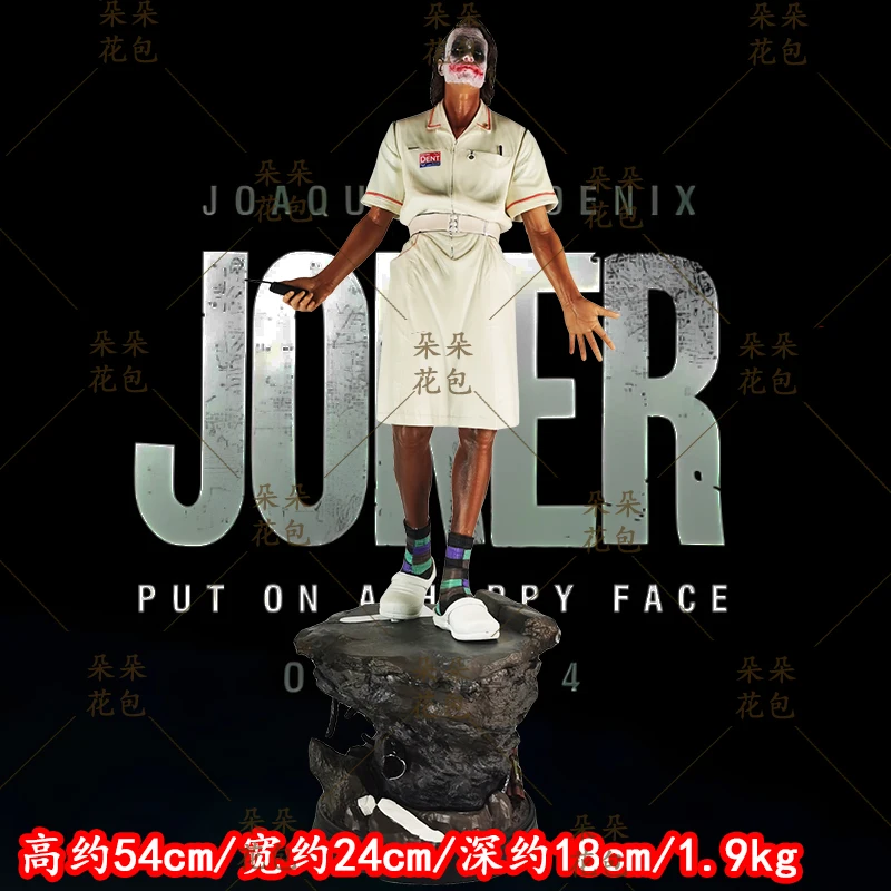 

Горячая Dc Heath Ledger Униформа медсестры Джокер Фигурка 54 см Серия Орнамент ручной работы Gk Статуя из смолы Игрушка в подарок Джокер Модель стоячей сцены