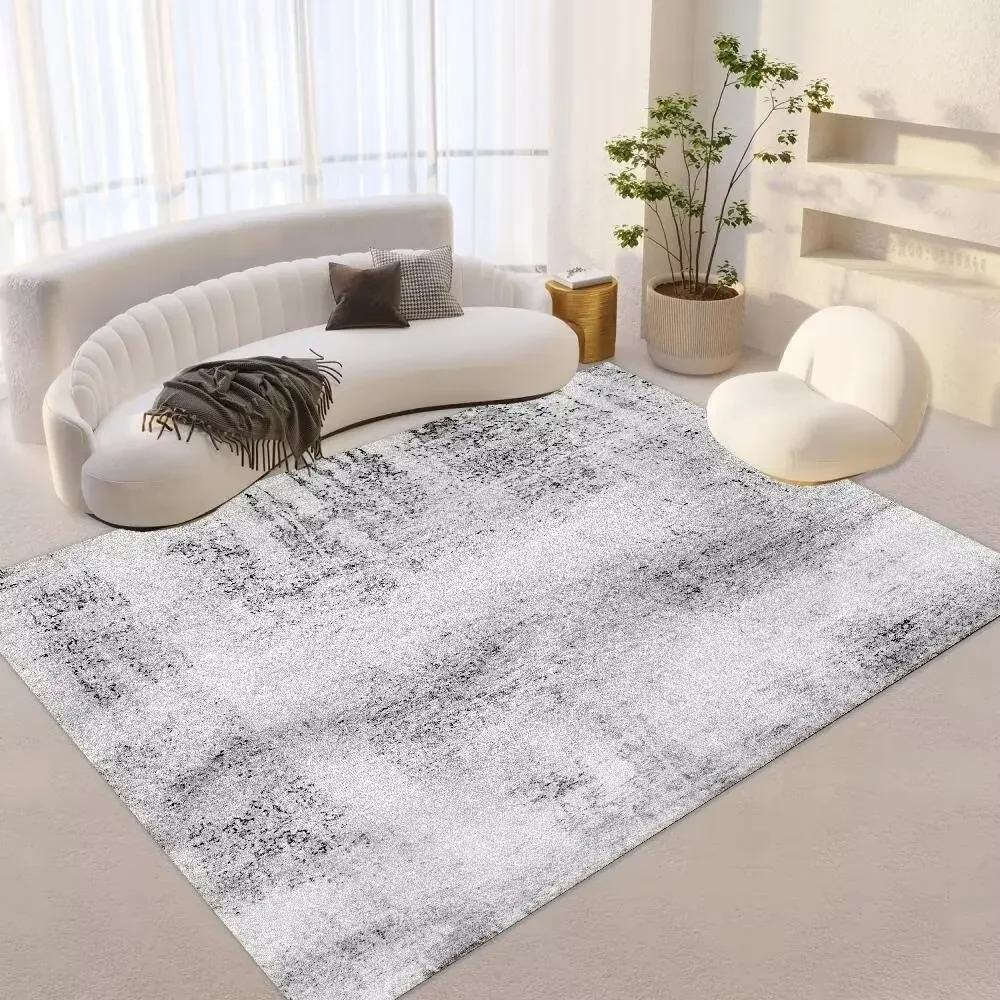 Light Colored Ordinary Carpet for Living Room Thickened Modern Bedroom Rug Room Decor Washable Entrance Doormat Coffee Table Mat image 4