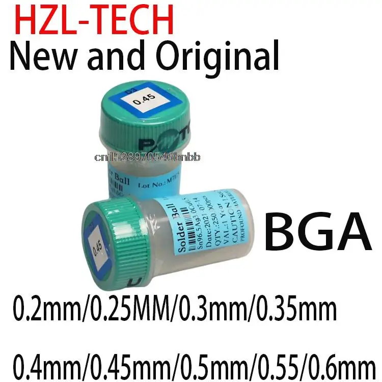 1PCSNewandOriginal(25k)25,000pcsLeadedSolderingBallsBGA SolderBalls 0.2mm/0.25MM/0.3mm/0.35mm/0.4mm/0.45mm/0.5mm/0.55/0.6mm