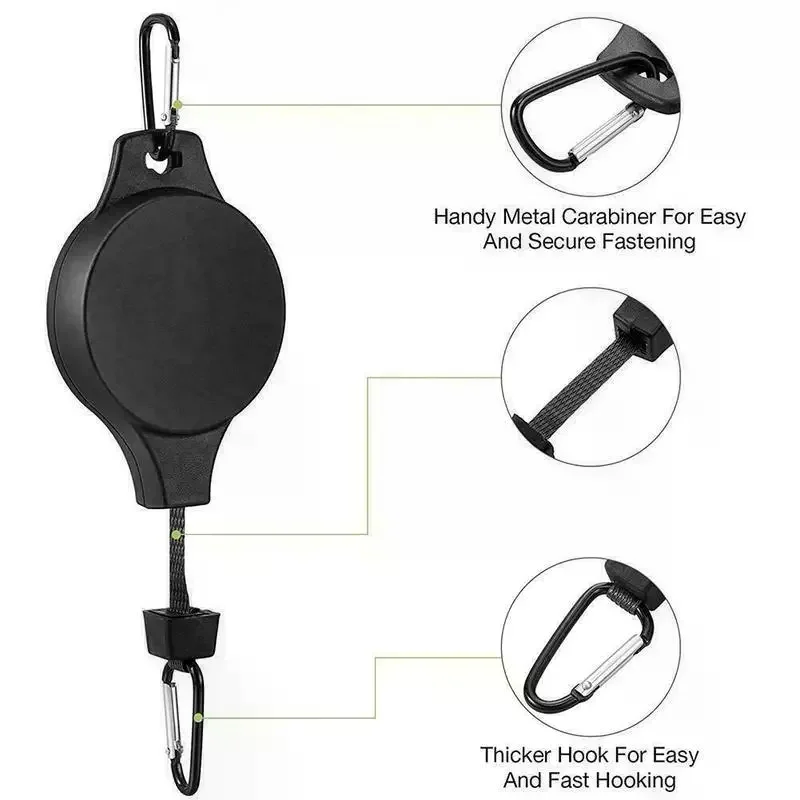 /TPz/Retractable Plant Pulley Hanger Hook For Hanging Flower Baskets Garden Pots Bird Feeder Outdoor Decor Adjustable