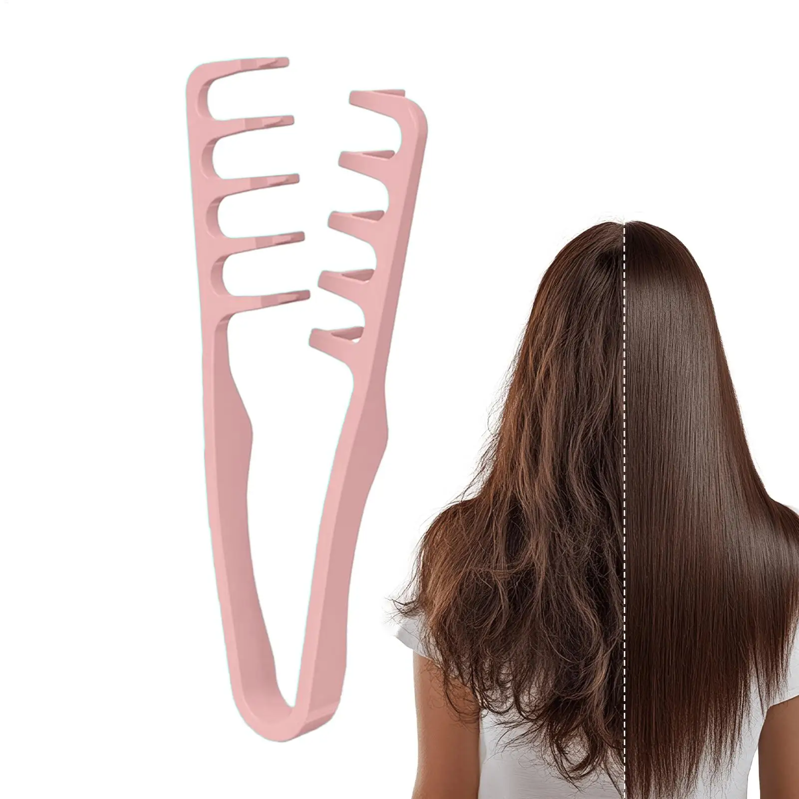 

Hair Styling Wide Tooth Comb Professional Tool Grooming Accessory Volumizing Wide-Tooth Hair Styling Comb For Bangs Hairdressing