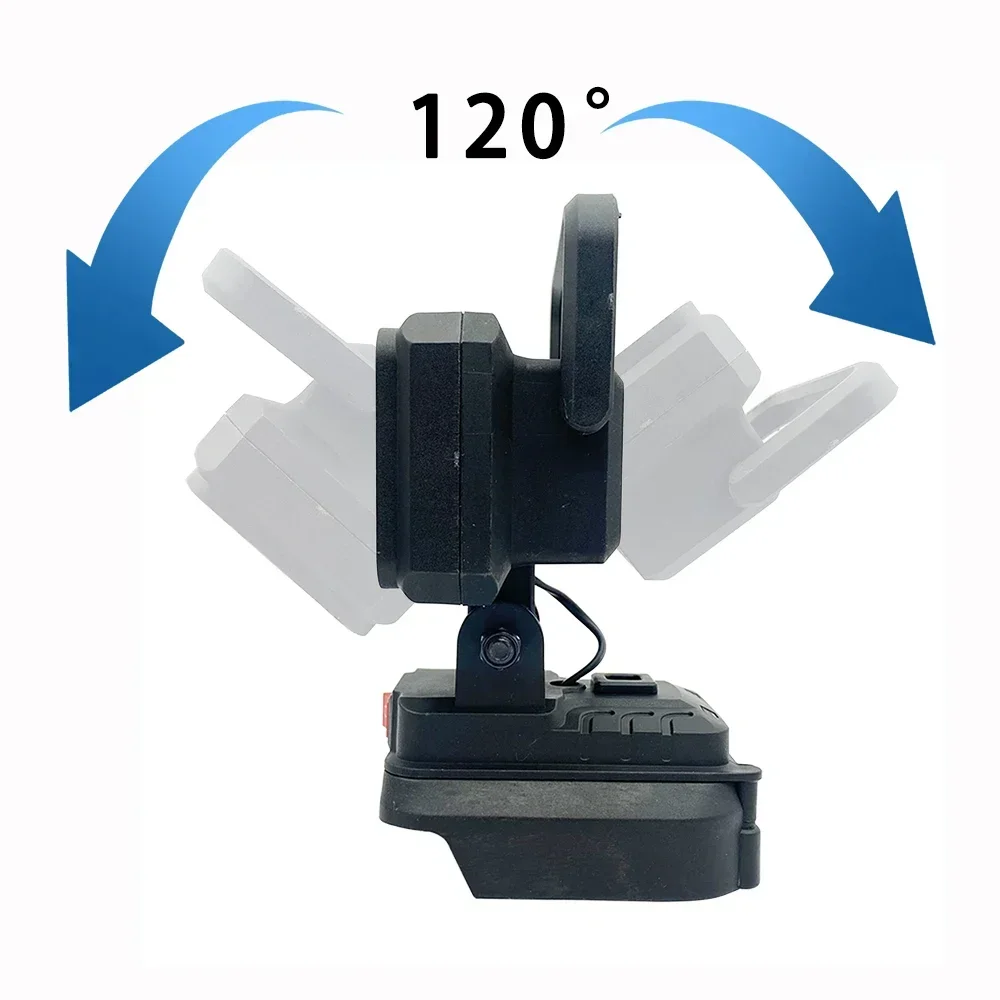 Imagem -05 - Contas Led Luz de Trabalho Holofote Lâmpada Portátil Lanterna de Mão para Makita para Dewalt para Milwaukee para Bosch 18v Bateria Li-ion 15