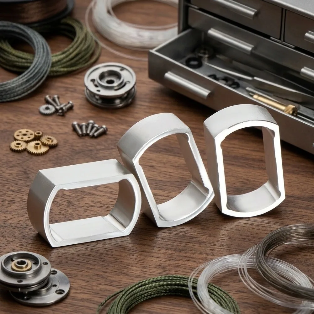 Aluminum Fishing Reel Handle Conversion Sleeve Set 5pcs CNC Precision Fit for 8x5mm to 7x4mm Shaft Diameter Upgrade