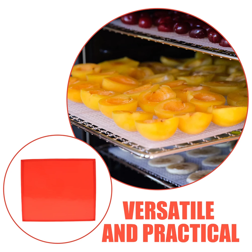 

1pc Silicone Sheets Nonstick High Temp Resistant Mats Food Drying Trays Dehydrator Liner Kitchen Supplies Square Mats For Home