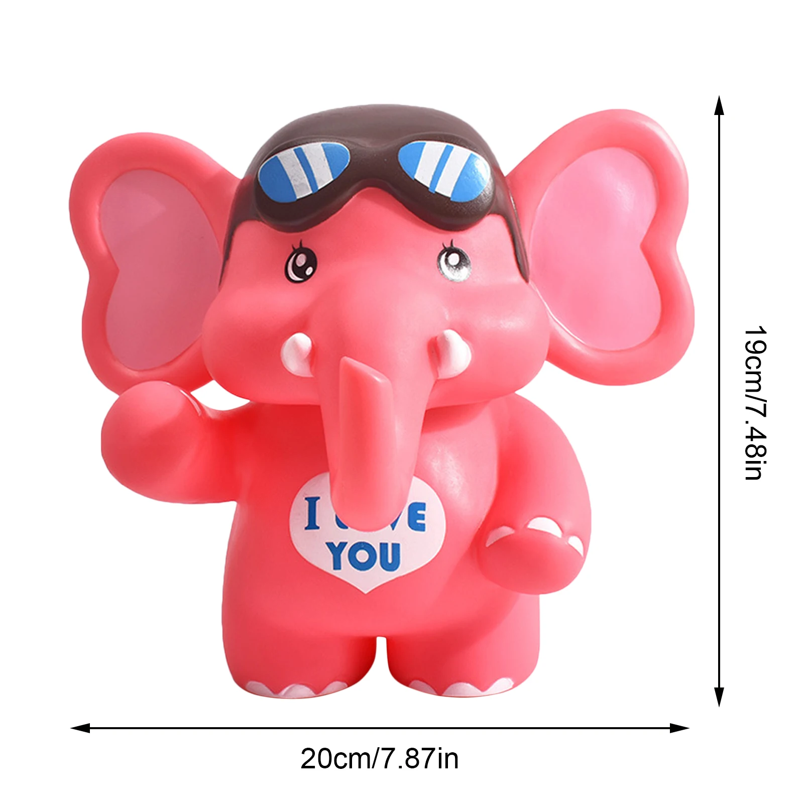 Shatterproof Elephant Piggy Bank Lightweight PVC Elephant Money Boxes Unbreakable Money Saving Pot For Kids Birthday Gift Nurser