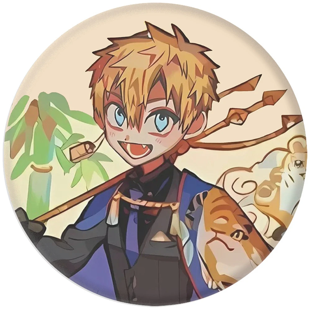 58mm Anime Toilet-bound Hanako-kun Hanako Yashiro Nene COSTUME Cosplay Badge Pin SPTE Spilla in banda stagnata ﻿   Prop Gilf