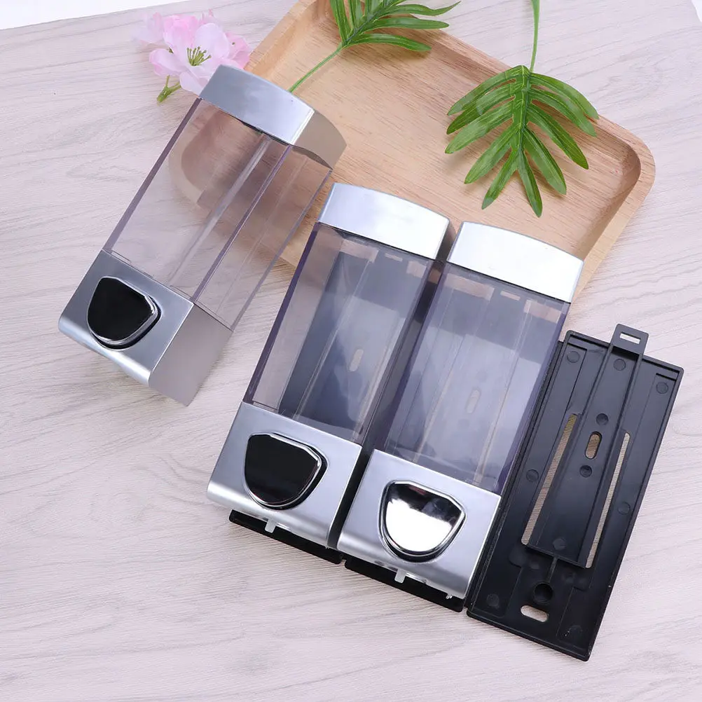 Triple Outlet Wall Mount Shampoo Dispenser Soap Gel Pump Lotion Dispenser Shower Gel Pump for Home Bathroom Kitchen Hotel Use