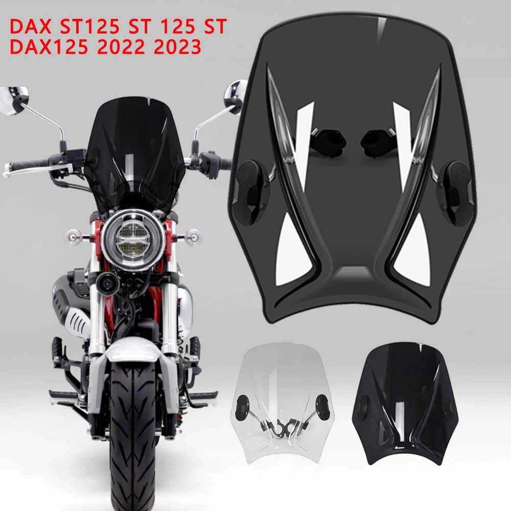 For DAX ST125 ST 125 ST DAX125 2022 2023 Wind Deflector New Universal Motorcycle Windscreen Windshield Covers Screen Motorbikes