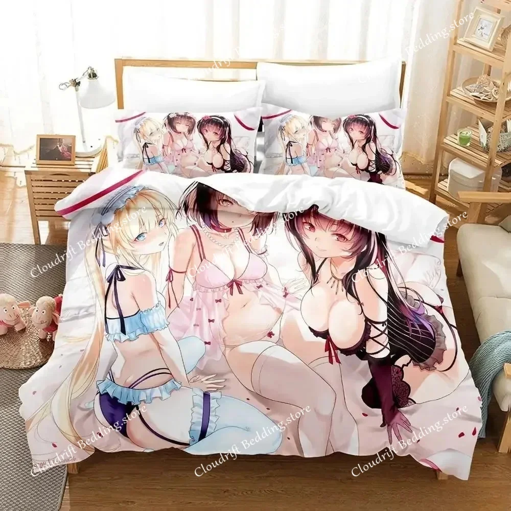 

Bikini Saekano How to Raise a Boring Girlfriend Bedding Set Cartoon Anime Adult Kid Bedroom Duvet cover Sets