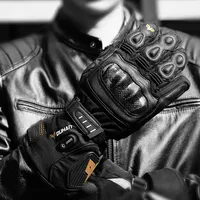 Leather Heated Motorcycle Gloves Winter Touch Screen Ski Camping Heated Gloves Battery Powered Waterproof Motorcycle Motorbike