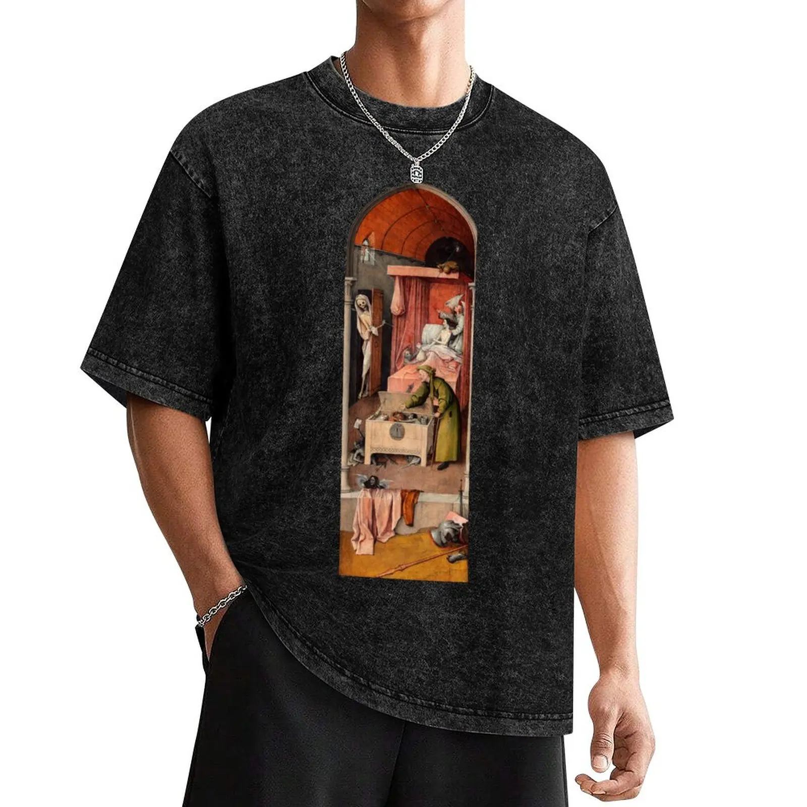 Hieronymus Bosch – Death and the Miser T-Shirt Blouse sublime football t shirt fruit of the loom mens t shirts