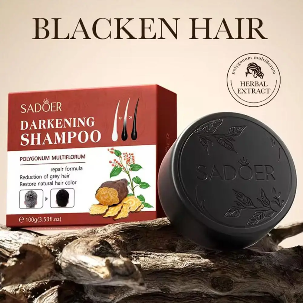 Jabón poligónico para el cuidado del cabello, barra de champú Multiflora, aceite esencial, previene la caída del cabello, 100g