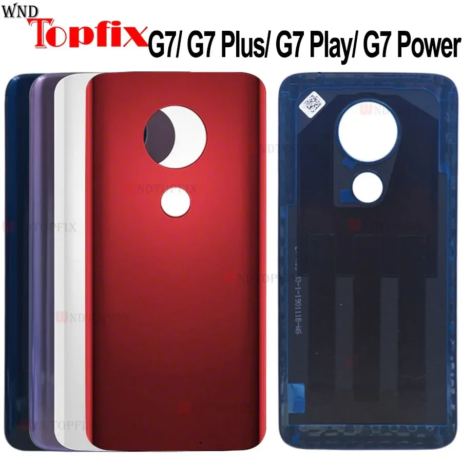 

For Motorola Moto G7 Power Back Battery Cover Rear Door Panel G7 Plus Housing Case Replacement For Moto G7 Play Battery Cover