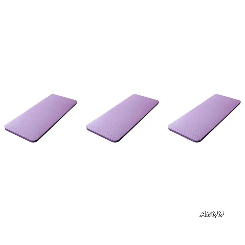 

3 Pcs 15MM Thick Yoga Mat Comfort Foam Knee Elbow Pad Mats For Exercise Yoga Pilates Indoor Pads Fitness Training,Purple