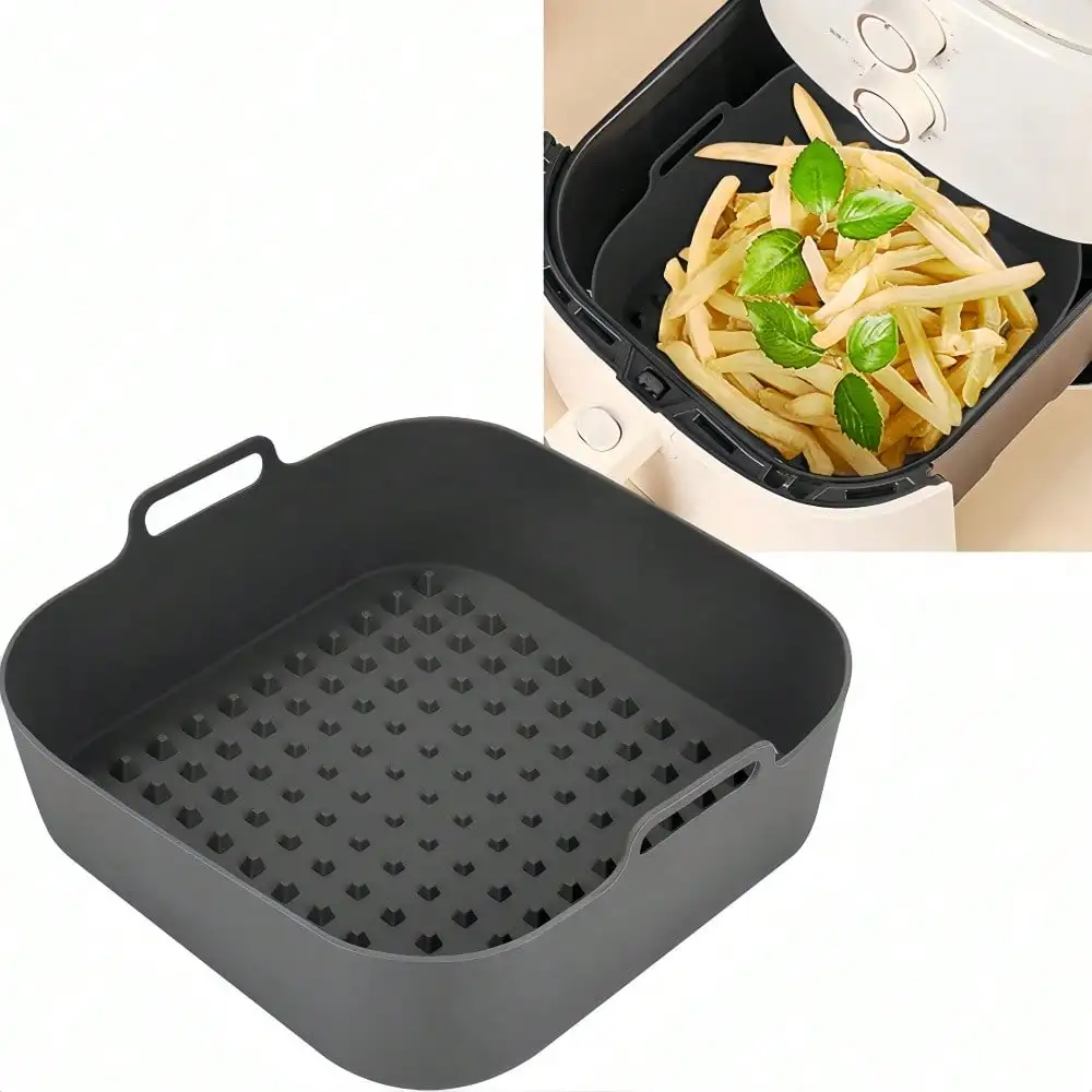 Silicone Multi-color Food Grade Silicone Square Air Fryer Tray for 7QT Air Fryer