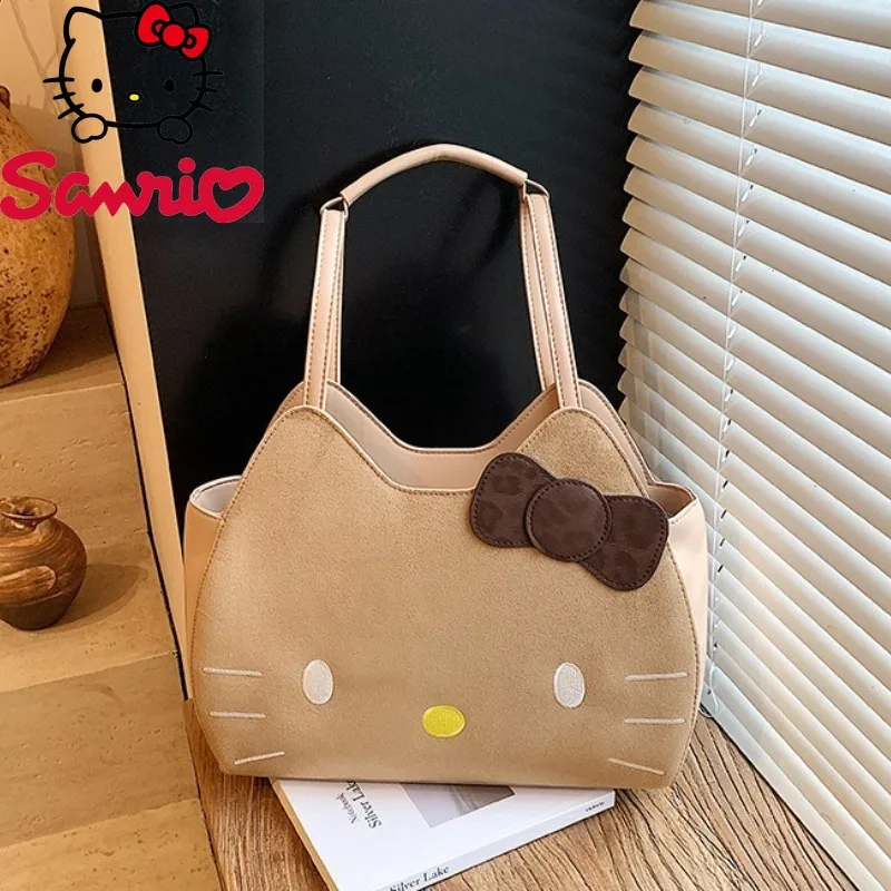 

Hello Kitty New Women's Handbag Large Capacity Fashion Women's Backpack Cartoon Leopard Print Multifunctional Women's Bag