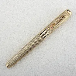 JINHAO-Stylo à bille roulante 1200 Canetas Silver Pens, Gold réinitialisation Business Executive, Fast Writing Pen, fraîchement Pen, 14*1.4cm, 1Pc Lot