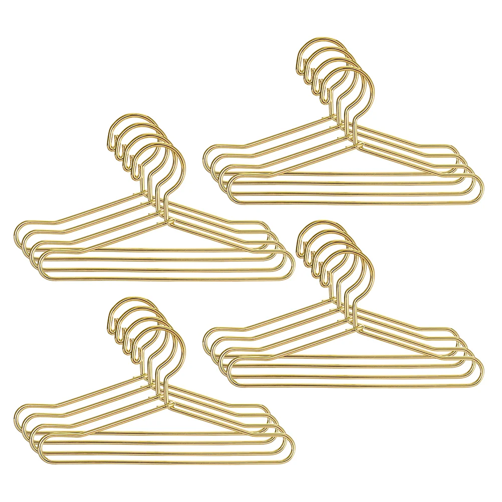 

25 Pcs Miniature Clothes Hanger Outdoor Hooks for Dollhouse Dress Hanging Rack Hangers