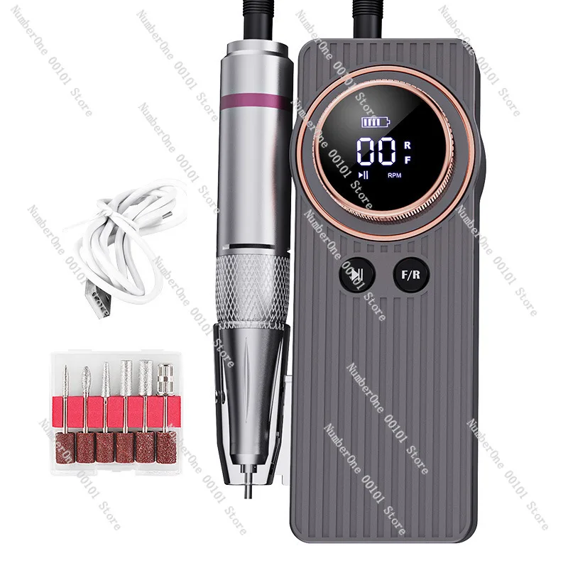 USB rechargeable nail polisher: 35000RPM high-efficiency nail polisher