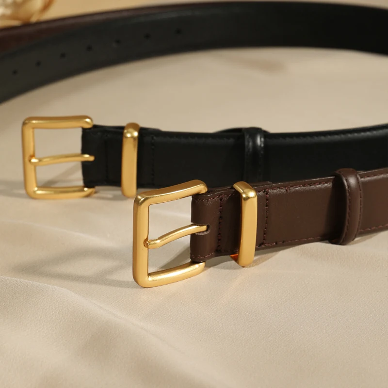

Женский регулируемый ремень из натуральной кожи, модный корсет с металлической пряжкой, ремни для платья, повседневные джинсовые аксессуары