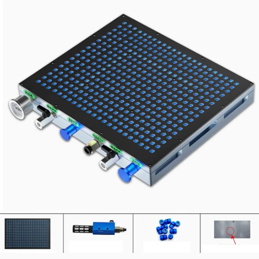 CNC vacuum suction cup industrial multi-point porous vacuum suction cup strong suction platform without sealing strip 500X500