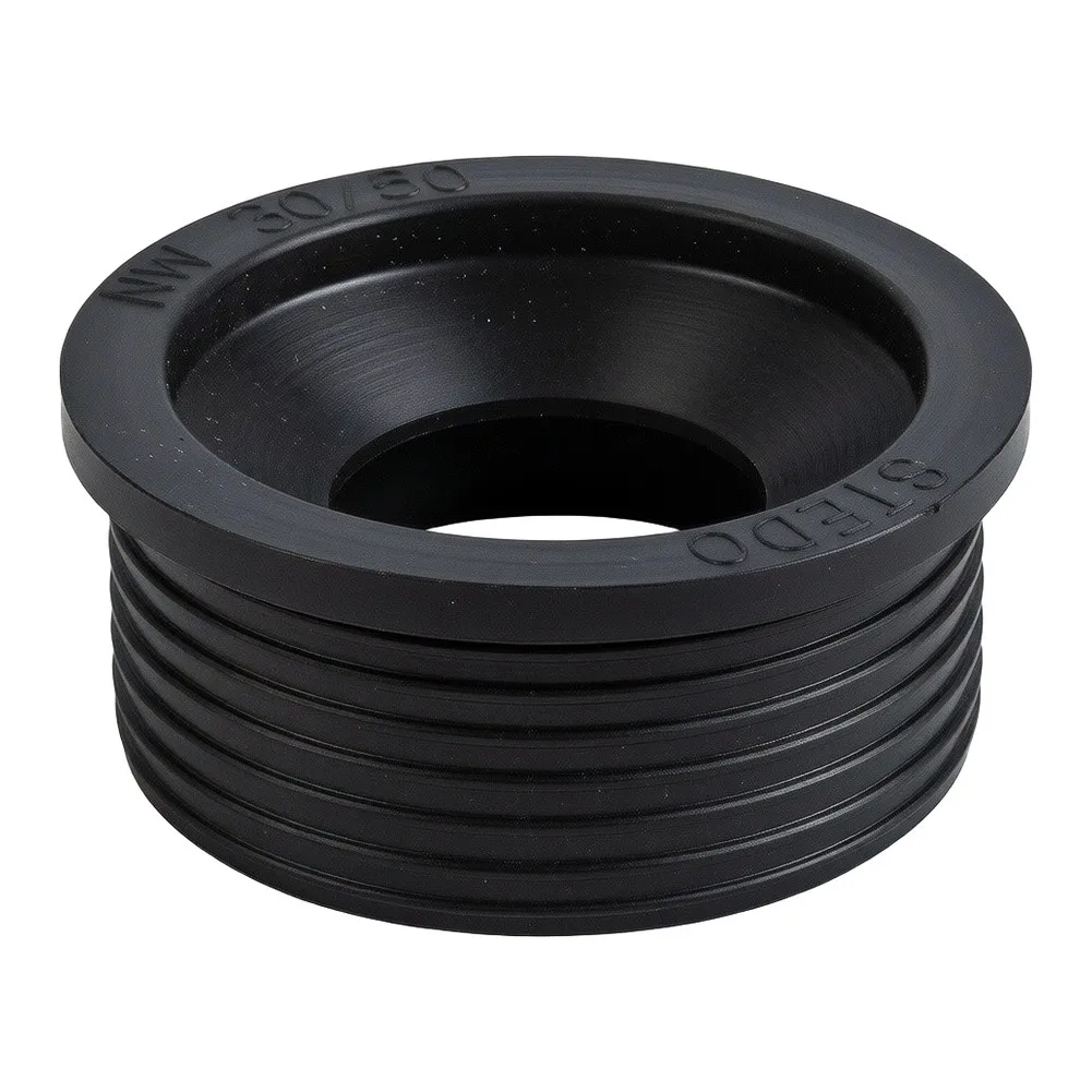 For Bathroom Sink Drain Connector Silicone Grommet ABS Odour Sealing Ring 3cm 4cm 5cm Black Drain Pipe Adapter