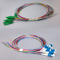 12 colored fiber optic pigtail LC/UPC LC/APC 0.9mm Fibre Optics Single Mode Fiber Pigtail 1.5M fibra optica
