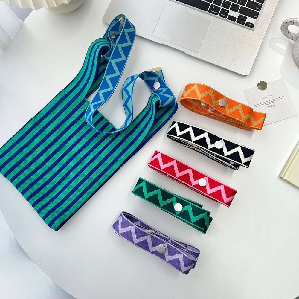 Adjustable Wide Bag Strap Woman Purse Extended Straps For Knit Handbag Strap Accessories Colorful Replacement Handbag Belt