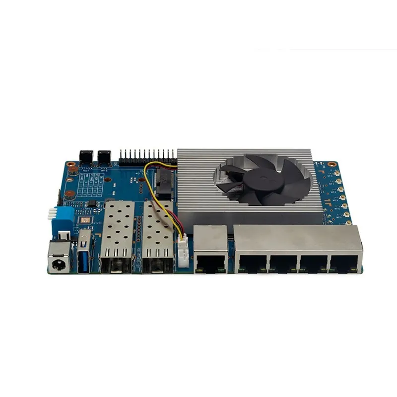 Banana Pi BPI-R3 Metal Case Passive Active Heat Dissipation with Cooling Fan Heat Sink for Pi BPI-R3