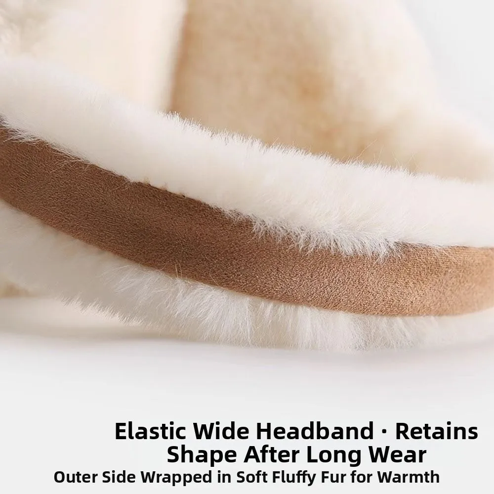 Fashion Warm Earmuffs Cold Protection Antifreeze Ear Protectors Foldable Earflaps Soft Suede Ear Warmer For Women Man