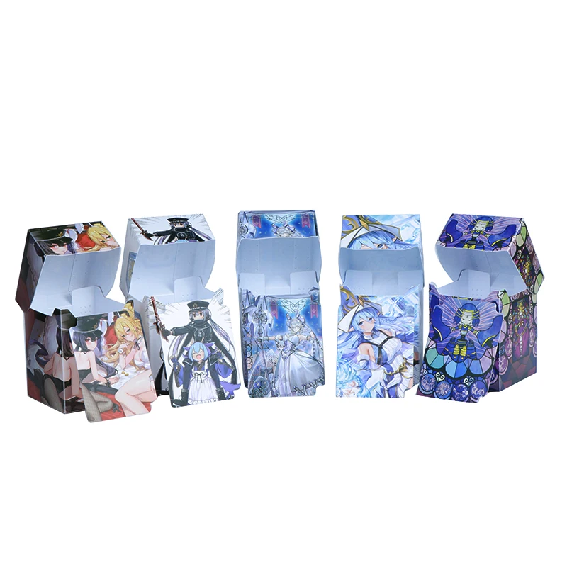 100 Cards Capacity Colorful Deck Box Board Game TCG Cards PP Material Case for Magicalalal The Cards MGT/Pkm/YGO/Gathering Games