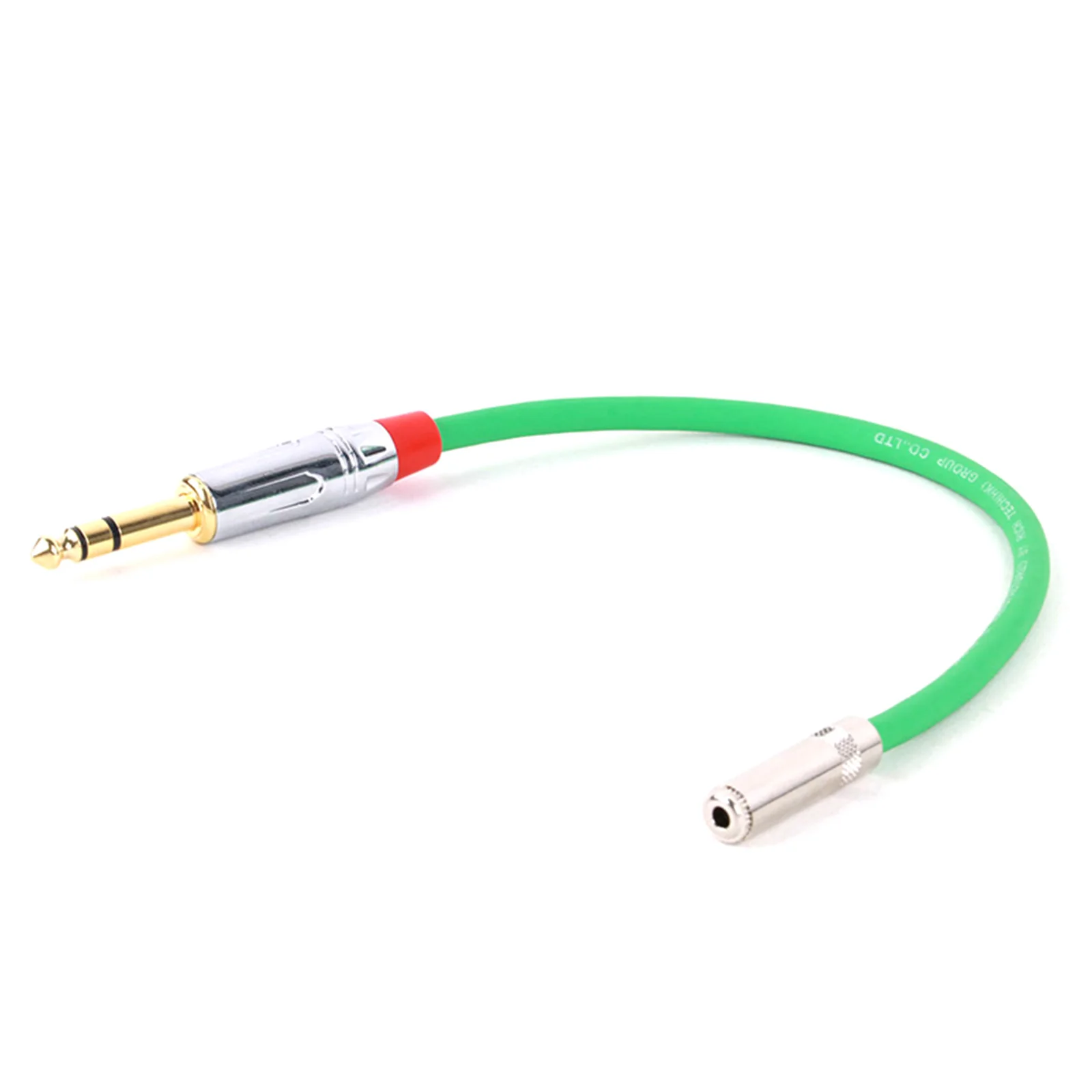 Cabo de remendo reto para guitarra e microfones, banhado a ouro, macho estéreo de 6,35mm, 3,5mm, fêmea, 0,3 m-15m