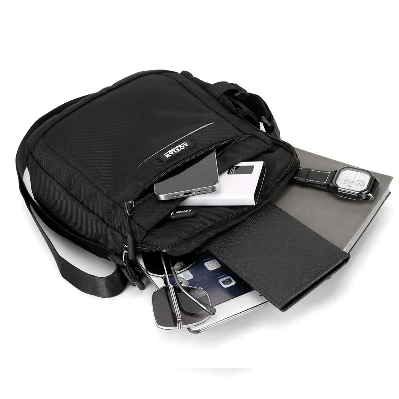 Waterproof Oxford Men's Messenger Bag Multifunction Business Casual Crossbody Bag Travel Male Shoulder Bag Fashion Handbag