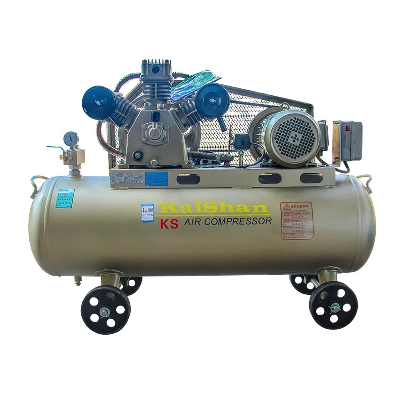 

kaishan 300 liter piston air compressor mini 5.5kw 7.5hp 8bar air compressor belt driven type