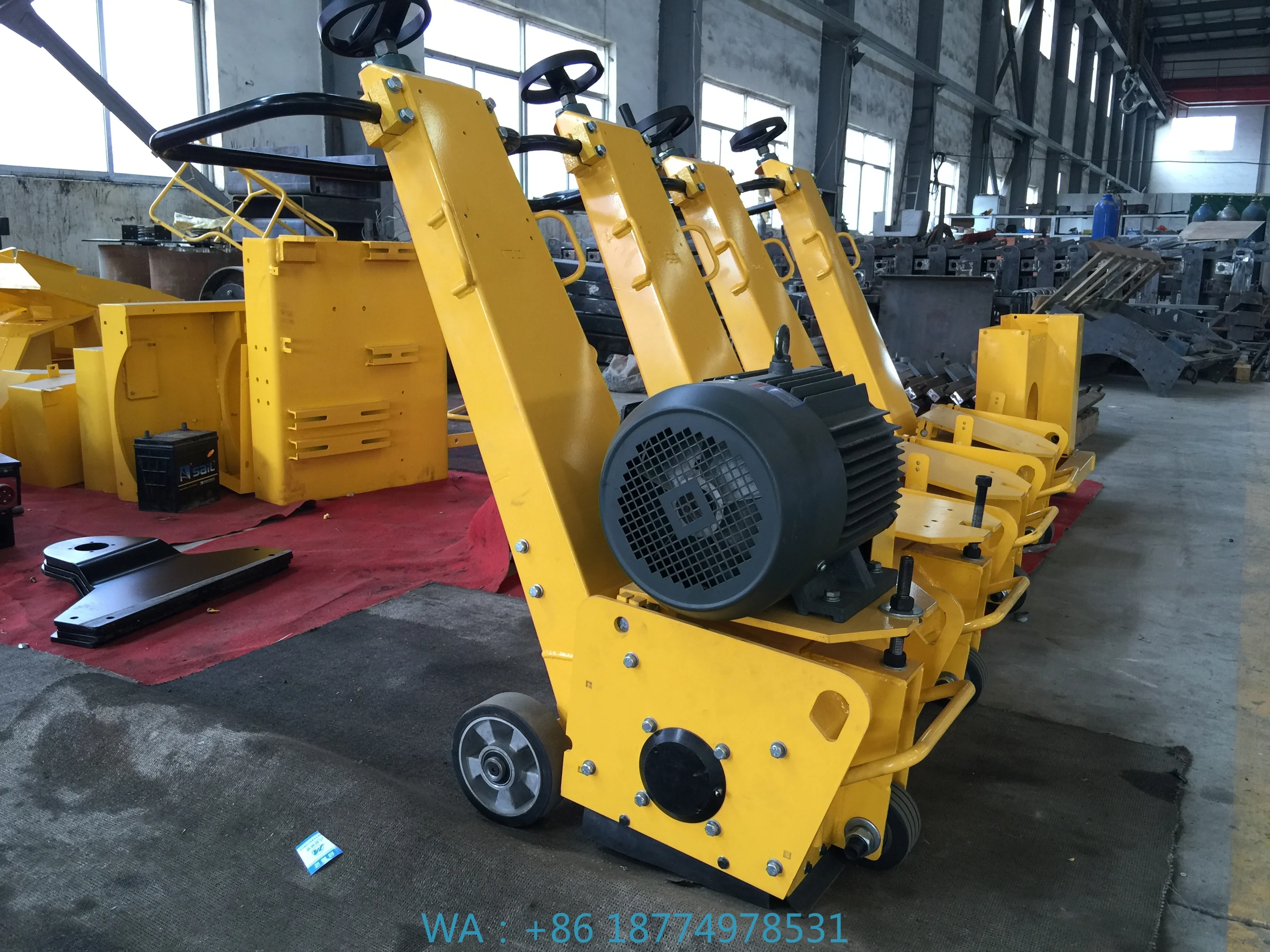 Concrete Asphalt High Efficiency 7.5kW 380V Engine Motor CoreNew QK Electric Floor Grooving Scarifier Milling Machine for Road